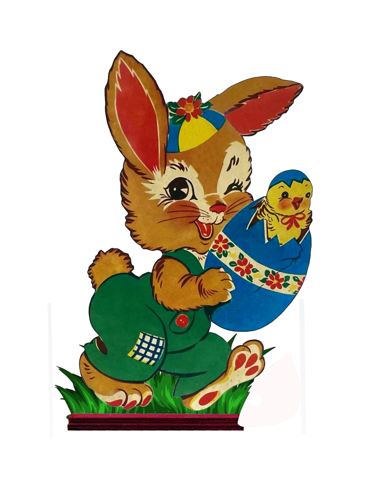 Vintage Easter cutout standup
