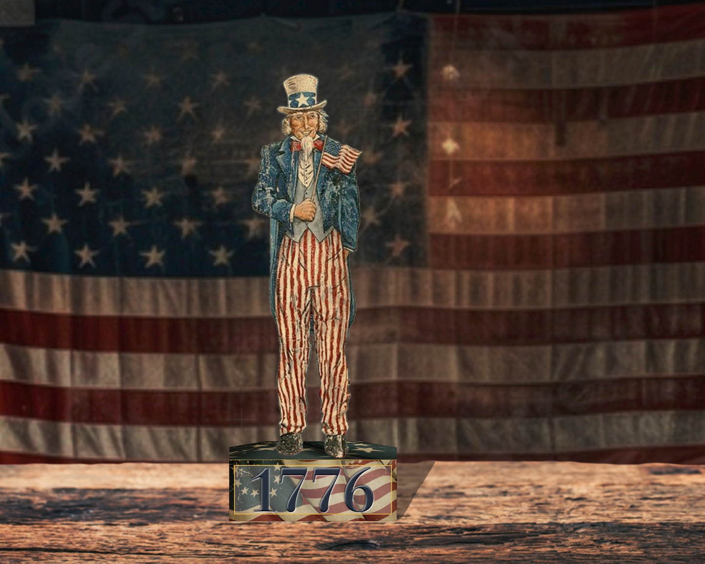 Vintage Uncle Sam patriotic standup