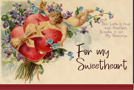 Customizable Cupid Valentine wooden standup