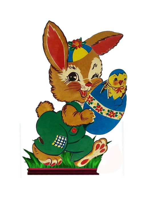 Vintage Easter cutout standup