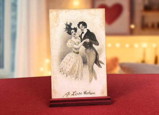 Vintage Valentine 4x6 panel standup