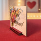 Customizable Cupid Valentine wooden standup