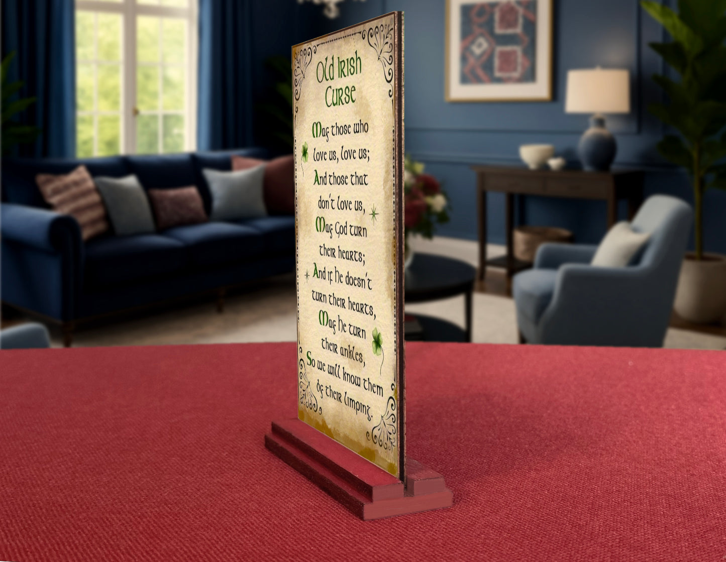 Old Irish curse 5x7 standup