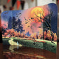 19.5x12.5" Hinged Halloween background scene